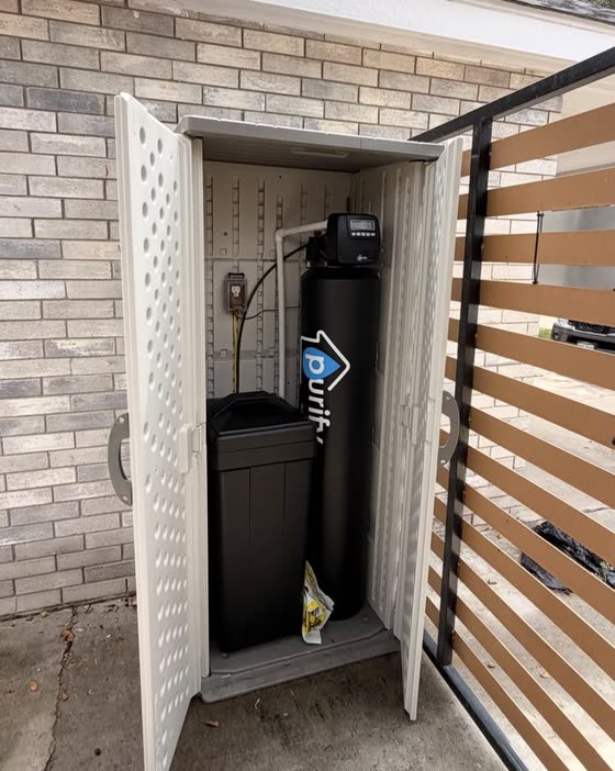 A Purify whole home water system installed in Laredo