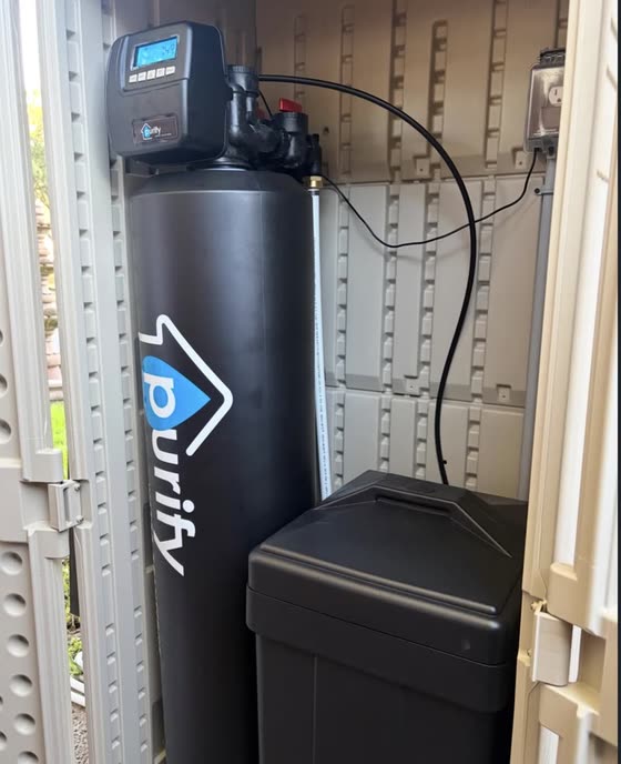 A Purify whole home water system installed in Laredo