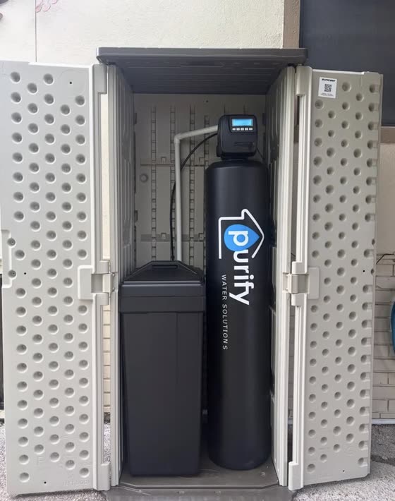 A Purify whole home water system installed in Laredo